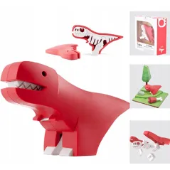 MAGNETYCZNY DINOZAUR ZE SZKIELETEM PUZZLE 3D 3+