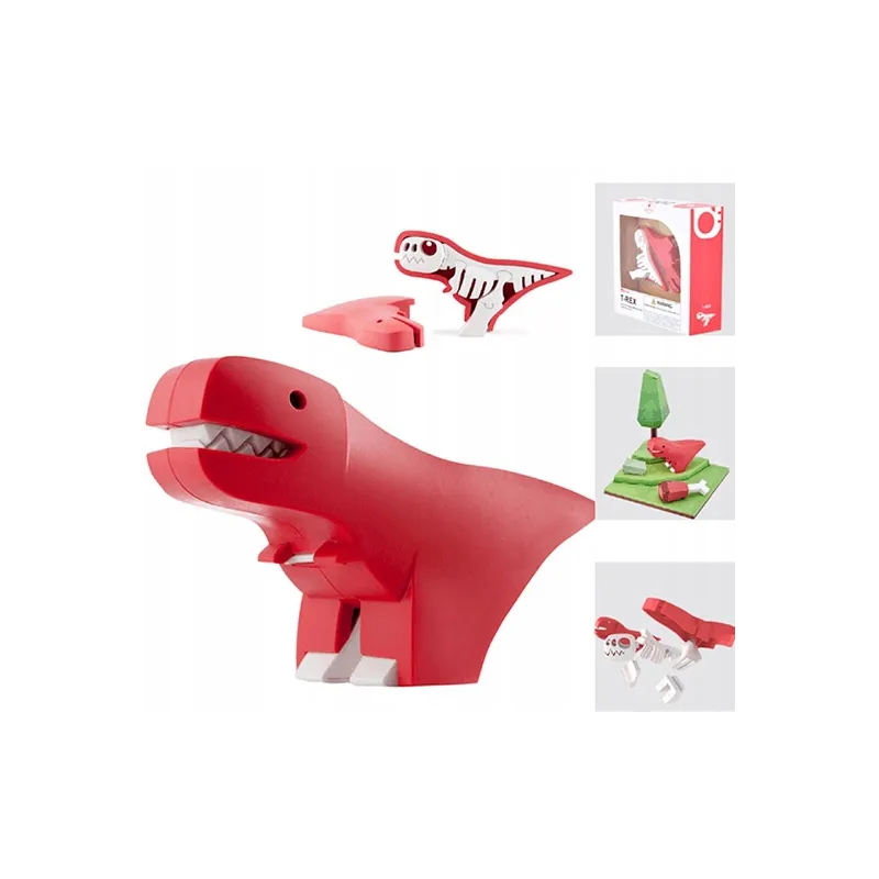 MAGNETYCZNY DINOZAUR ZE SZKIELETEM PUZZLE 3D 3+