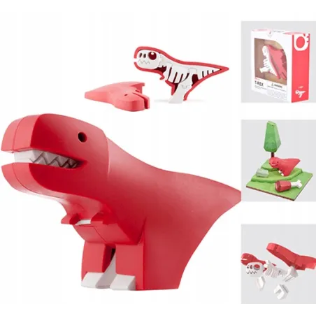 Magnetyczny Dinozaur Ze Szkieletem Puzzle 3D 3+ Magnetyczny Dinozaur Ze Szkieletem Puzzle 3D 3+