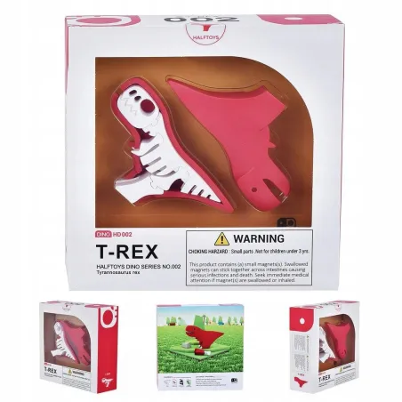 Magnetyczny Dinozaur Ze Szkieletem Puzzle 3D 3+