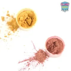 PIGMENT METALICZNY DO SLIME 2 KOLORY ZŁOTY ŁOSOSIOWY