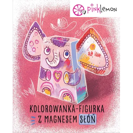 FIGURKA Z MAGNESEM ZWIERZAK DO KOLOROWANIA SŁOŃ 4+