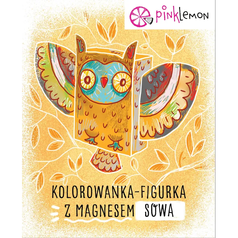 FIGURKA Z MAGNESEM ZWIERZAK DO KOLOROWANIA SOWA 4+