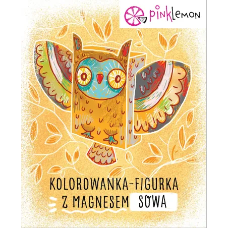 FIGURKA Z MAGNESEM ZWIERZAK DO KOLOROWANIA SOWA 4+
