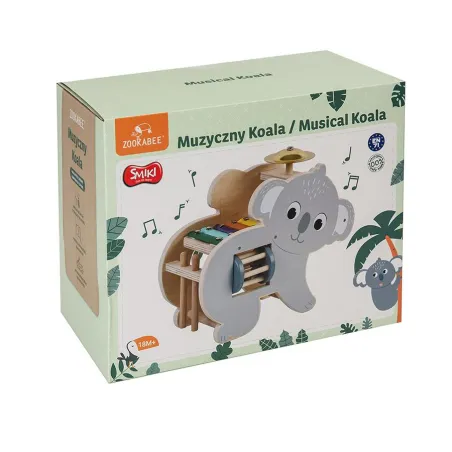Muzyczny Miś Koala Drewniana Zabawka Muzyczna 18M+