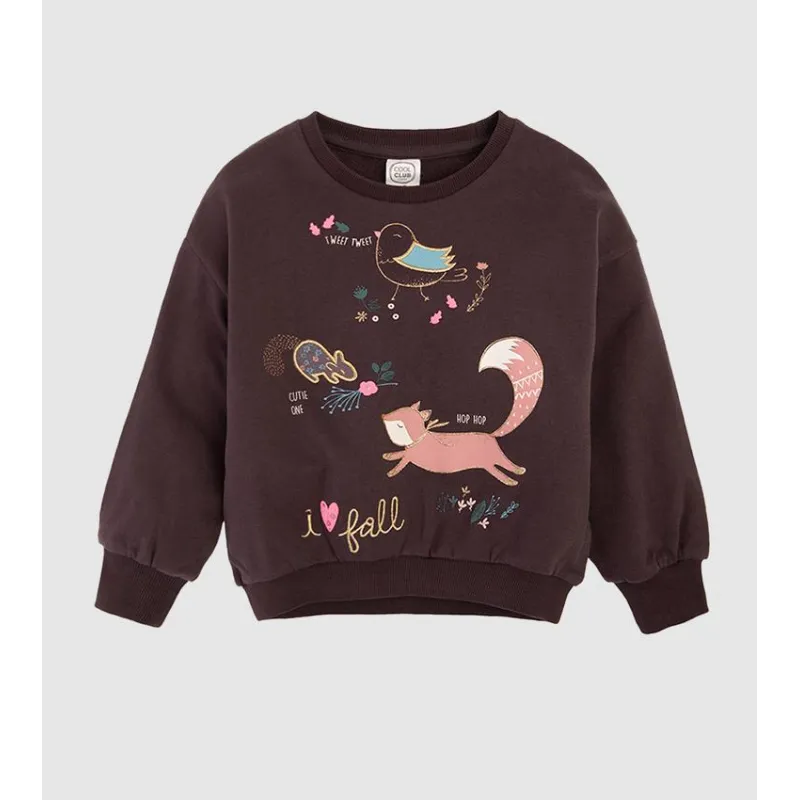 BLUZKA DZIEWCZĘCA Z DŁUGIM RĘKAWEM VINTAGE SLUMBER 98 CM COOL CLUB