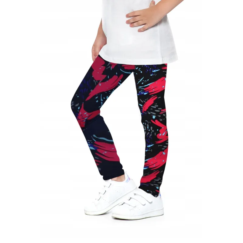 LEGGINSY DZIEWCZĘCE ZYGZAK 146-152 CM MORAJ