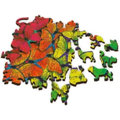 Tęczowe Motyle Puzzle Drewniane 501 Elementów Trefl 9+