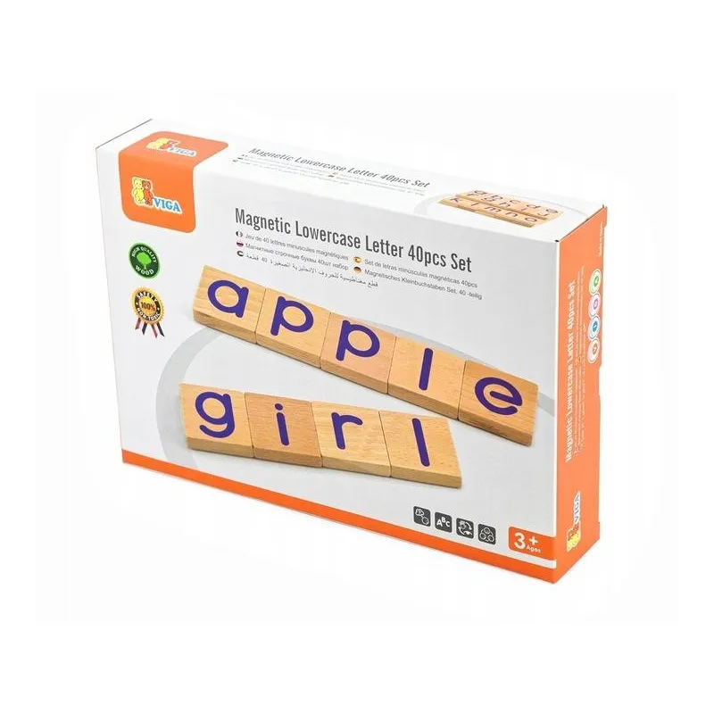 MAGNETYCZNE LITERKI 40 ELEMENTÓW VIGA TOYS 3+