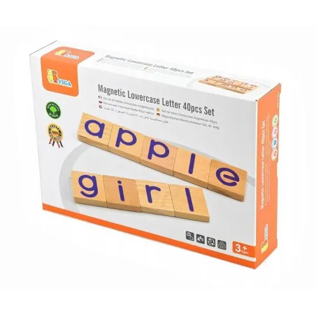 MAGNETYCZNE LITERKI 40 ELEMENTÓW VIGA TOYS 3+