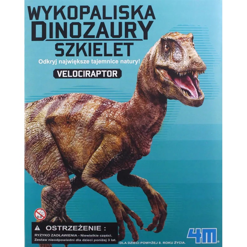 WYKOPALISKA DINOZAURY ZESTAW NAUKOWY 8+