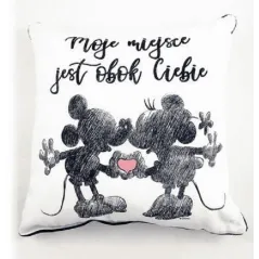PODUSZKA MOJE MIEJSCE JEST OBOK CIEBIE DISNEY 40X40 CM