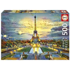 WIEŻA EIFFLA PUZZLE 500 ELEMENTÓW EDUCA 10+