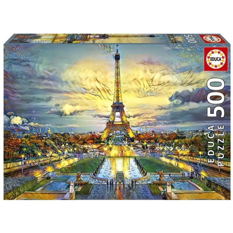 WIEŻA EIFFLA PUZZLE 500 ELEMENTÓW EDUCA 10+