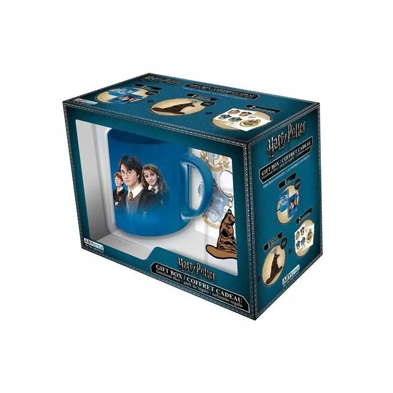 HARRY POTTER ZESTAW PREZENTOWY KUBEK + BRELOK + NAKLEJKI
