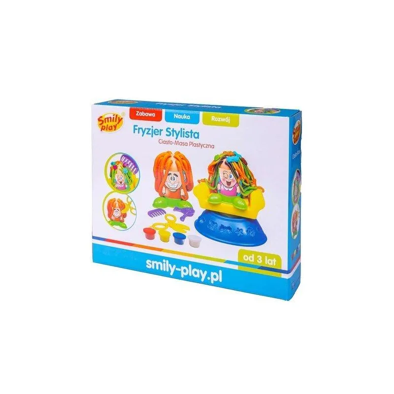 CIASTO-MASA PLASTYCZNA FRYZJER STYLISTA SMILY PLAY 3+