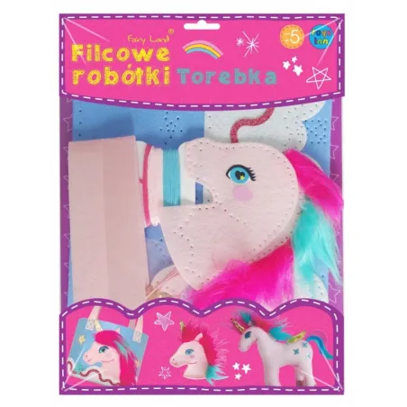 Torebka Jednorożec Filcowe Robótki Zestaw Kreatywny 5+ Torebka Jednorożec Filcowe Robótki Zestaw Kreatywny 5+