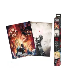 PLAKAT FULLMETAL ALCHEMIST 2 SZTUKI 52X38 CM