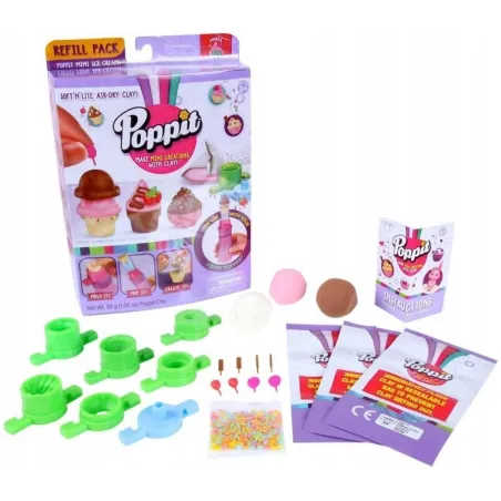 MINI BABECZKI ZESTAW POPPIT MIĘKKA I LEKKA MODELINA + AKCESORIA 5+ II GATUNEK