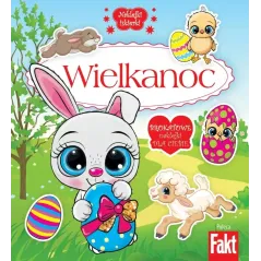 WIELKANOC. NAKLEJKI ISKIERKI. KOLOROWANKA Z NAKLEJKAMI