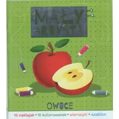 MAŁY ARTYSTA OWOCE KOLOROWANKA 
