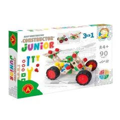 MAŁY KONSTRUKTOR JUNIOR 3W1 POJAZD 90 ELEMENTÓW ALEXANDER 4+