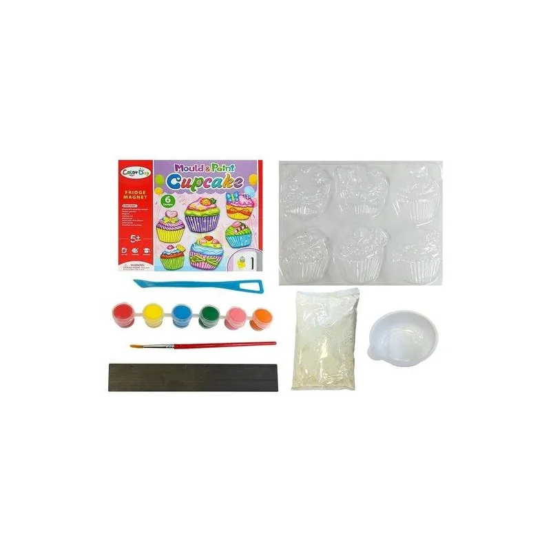 GIPSOWE MAGNESIKI CUKIERNIA ZESTAW KREATYWNY LEAN TOYS 5+