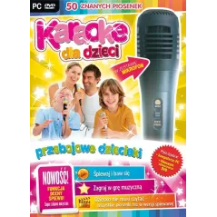 KARAOKE DLA DZIECI PRZEBOJOWE DZIECIAKI Z MIKROFONEM PC DVD