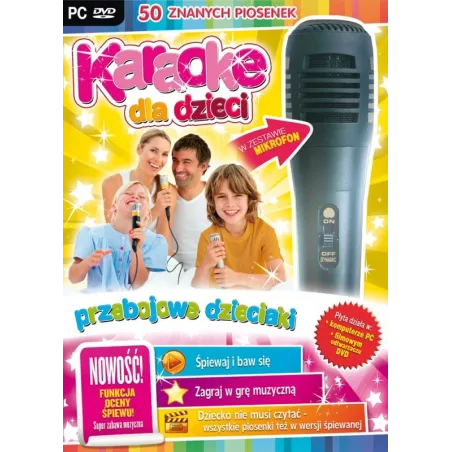 Karaoke Dla Dzieci Przebojowe Dzieciaki Z Mikrofonem Pc Dvd Karaoke Dla Dzieci Przebojowe Dzieciaki Z Mikrofonem Pc Dvd
