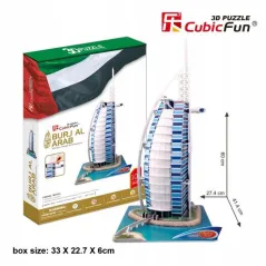 BURJ AL ARAB PUZZLE 101 ELEMENTÓW 3D CUBIC FUN 8+
