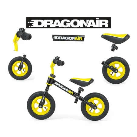 Rowerek Biegowy Milly Mally Dragon Air Żółto-Czarny  2+