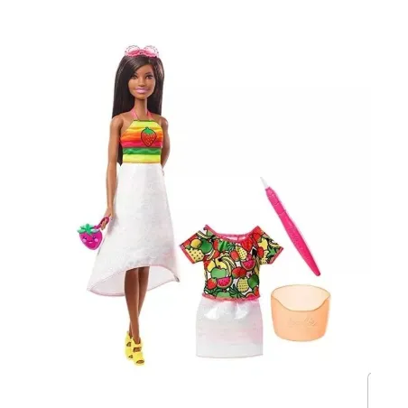 Barbie Crayola Owocowe Wzory Lalka Z Akcesoriami I Wodnym Pędzelkiem 5+ Ii Gatunek