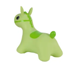 SKOCZEK KONIK ZIELONY Z POMPKĄ HOPPIMALS 12M+