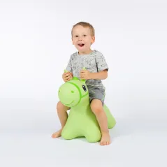 SKOCZEK KONIK ZIELONY Z POMPKĄ HOPPIMALS 12M+