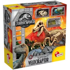 JURASSIC WORLD SZKIELET VELOCIRAPTORA ZESTAW KREATYWNY 7+