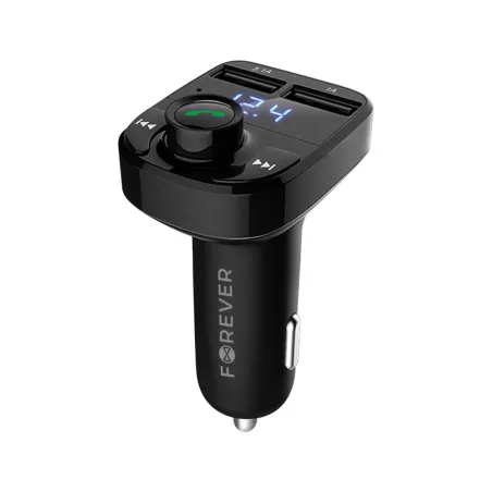 Transmiter Fm Bluetooth Ładowarka Usb Zestaw Głosnomówiący Forever Tr-330