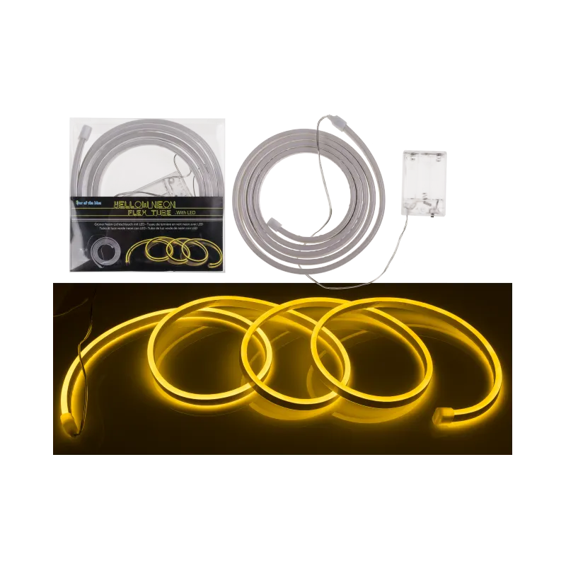 TAŚMA ELASTYCZNA FLEX LED NEON ŻÓŁTA 2 M