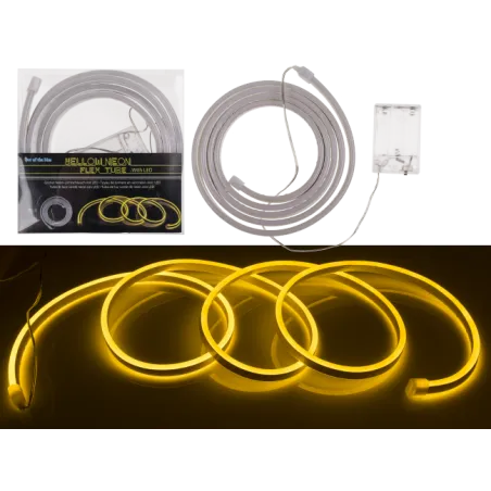 TAŚMA ELASTYCZNA FLEX LED NEON ŻÓŁTA 2 M