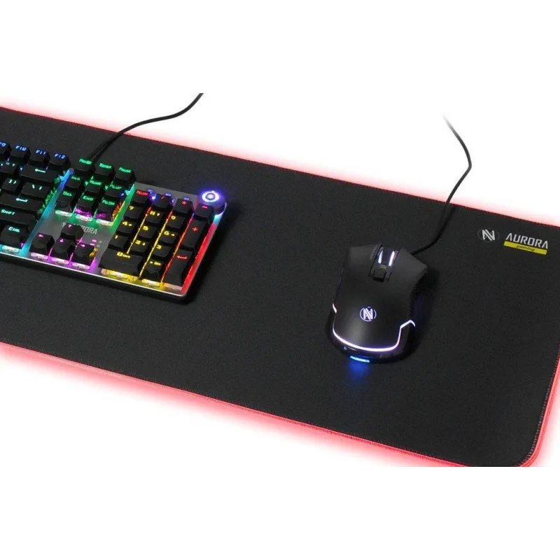 GAMINGOWA PODKŁADKA POD MYSZ 90 X 30 CM IBOX AURORA GAMING MPG5 LED