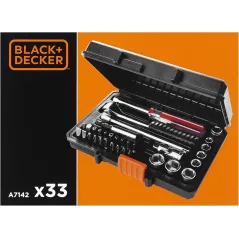 ZESTAW BITÓW I NASADEK BLACK&DECKER 33 ELEMENTY