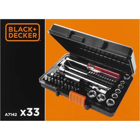 ZESTAW BITÓW I NASADEK BLACK&DECKER 33 ELEMENTY