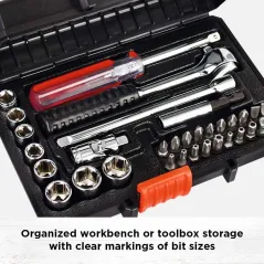 ZESTAW BITÓW I NASADEK BLACK&DECKER 33 ELEMENTY