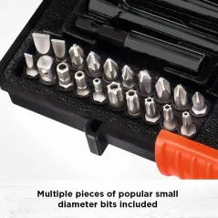 ZESTAW BITÓW I NASADEK BLACK&DECKER 33 ELEMENTY