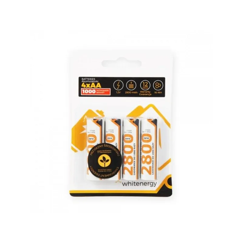 AKUMULATOR AA NI-MH 2800 MAH 1.2 V 4 SZT. WHITENERGY