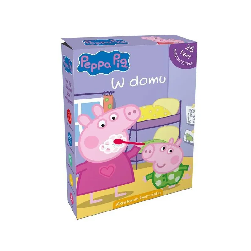 ŚWINKA PEPPA. W DOMU. 26 KART EDUKACYJNYCH