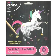 JEDNOROŻEC. WYDRAPYWANKA I KOLOROWANKA 2W1 KIDEA