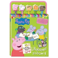 ŚWINKA PEPPA. ULUBIONE ZABAWY. KSIĄŻECZKA Z KREDKAMI
