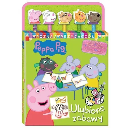 ŚWINKA PEPPA. ULUBIONE ZABAWY. KSIĄŻECZKA Z KREDKAMI
