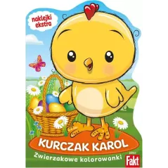 KURCZAK KAROL. ZWIERZAKOWE KOLOROWANKI Z NAKLEJKAMI