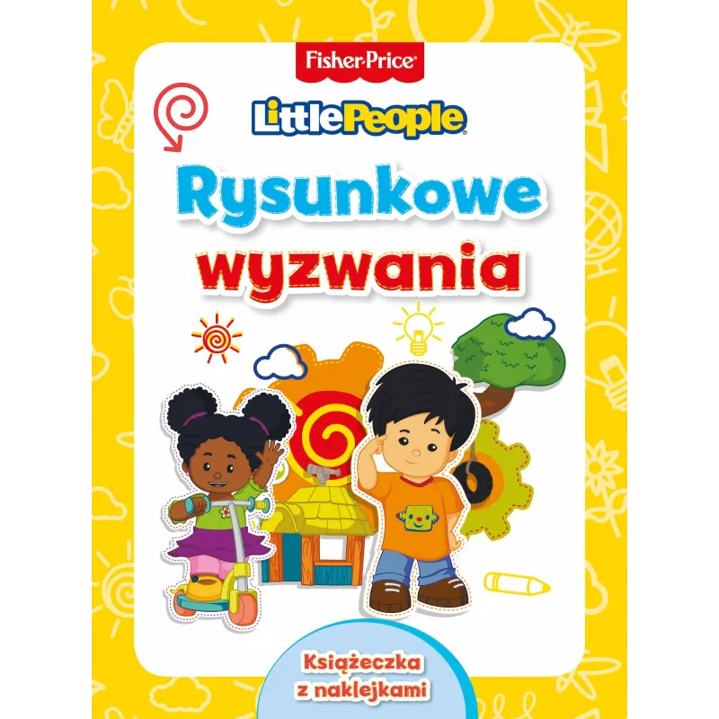 FISHER-PRICE RYSUNKOWE WYZWANIA KSIĄŻECZKA Z NAKLEJKAMI 